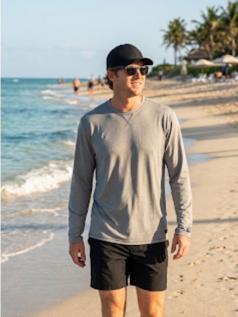 O'Neill Gray Mens Hybrid Long Sleeve Sun Shirt 50+ UV Protection T-Shirt 2XL